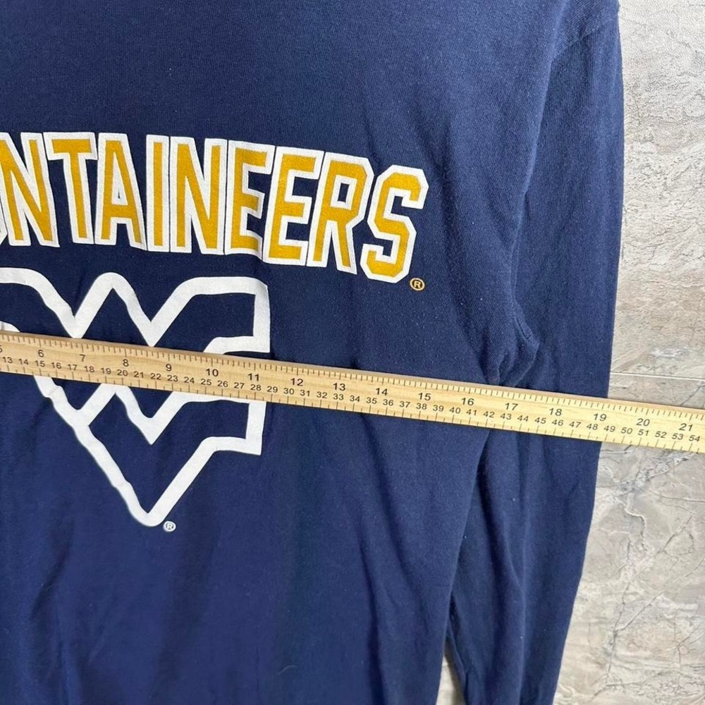 West Virginia Mountaineers navy blue long sleeve shirt Mens Size S #college - Picture 7 of 7